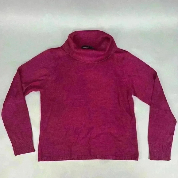 August Silk Knit Sweater Womens Large Cozy Soft Elevated Basic Minimalist Classy - Picture 4 of 9